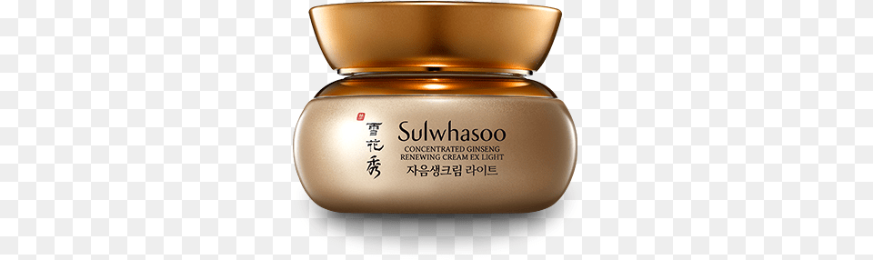 Concentrated Ginseng Renewing Cream Ex Lightlantern Sulwhasoo, Face, Head, Person, Bottle Png Image