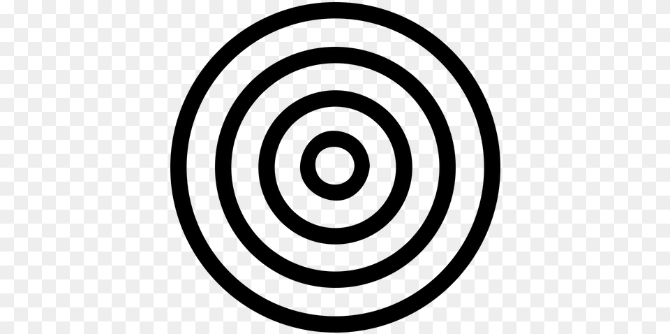 Concentric Circles, Gray Free Png