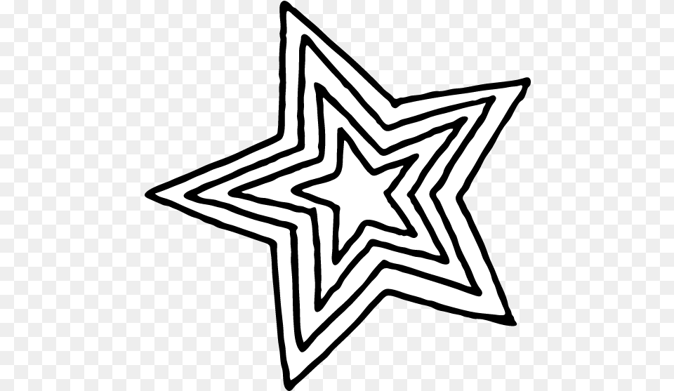 Concentric Stars Graphic Star Clip Art Picmonkey Graphics Redbubble Stickers Black And White Stars, Star Symbol, Symbol, Person Png