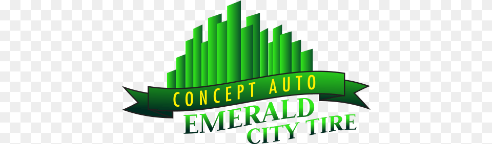 Concept Auto Emerald City Tire Graphic Design, Green, Dynamite, Weapon, Logo Free Png Download