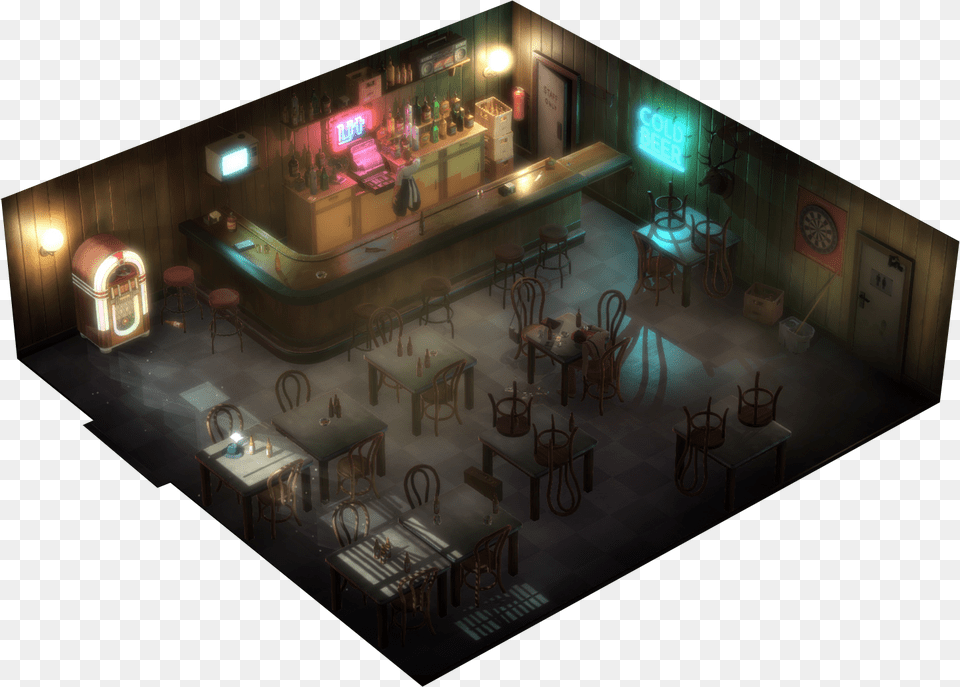 Concept Bar Nobkg Indie Detective Games, Cafe, Restaurant, Indoors, Architecture Free Png Download