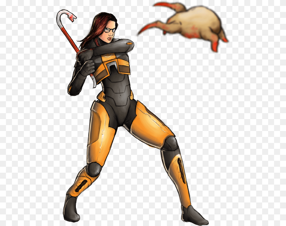 Concept Gordon Freeman Female Version, Adult, Person, Woman, Electronics Free Png Download