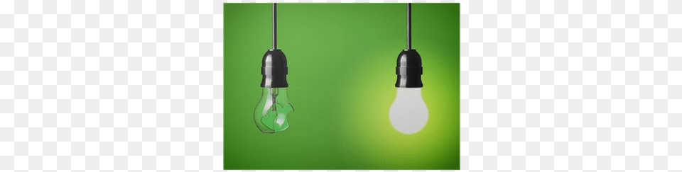 Concept Idea With Broken And Glowing Bulb Poster Incandescent Light Bulb, Lightbulb Free Transparent Png