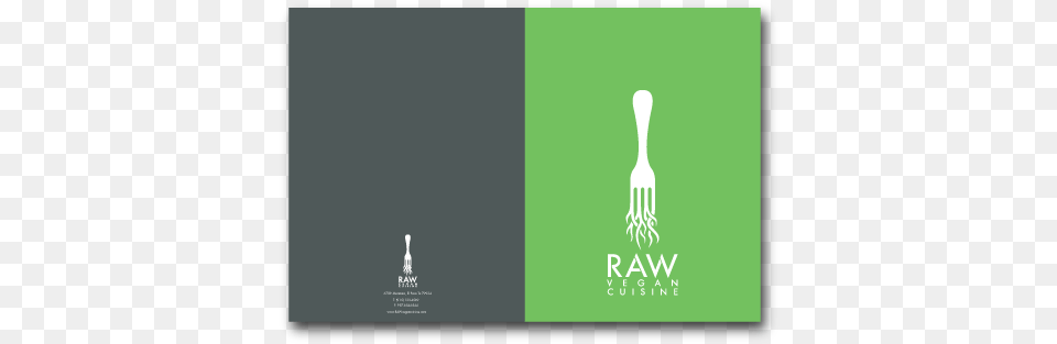 Concept Logo And Identity Design For A Vegan Restaurant Raw Veganism, Advertisement, Cutlery, Fork, Poster Free Png Download