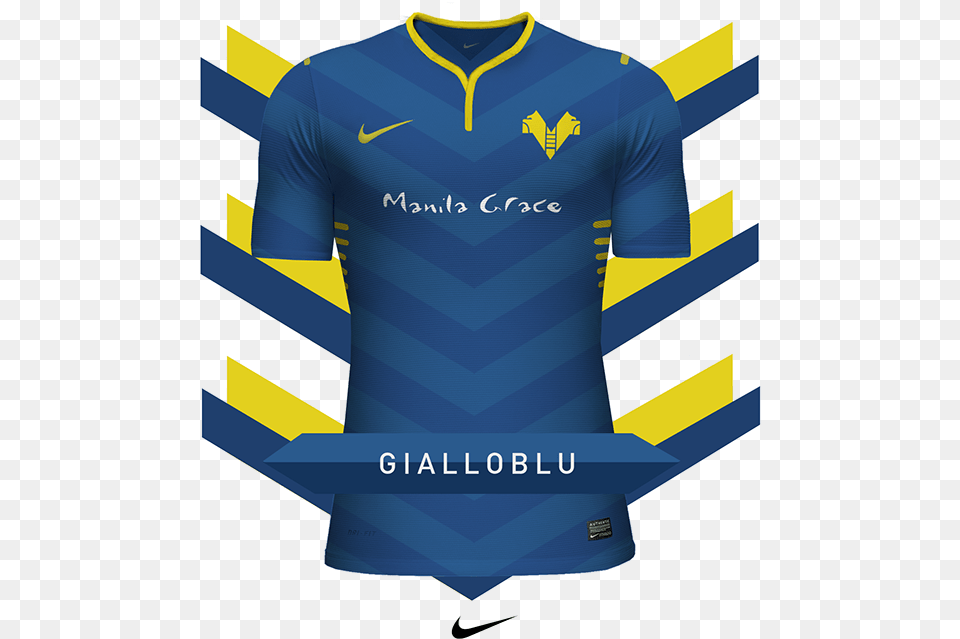 Concept Of Nike Club Football Jerseys I Designed During A Jersey Design Blue And Yellow, Clothing, Shirt, Adult, Male Png Image