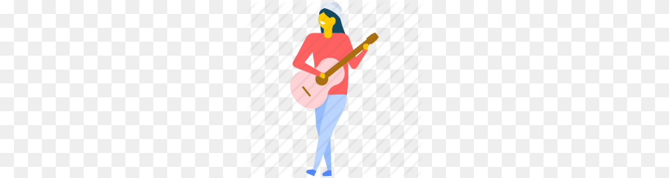 Concert Clipart Guitar Band, Person, Musical Instrument, Guitarist, Leisure Activities Png Image