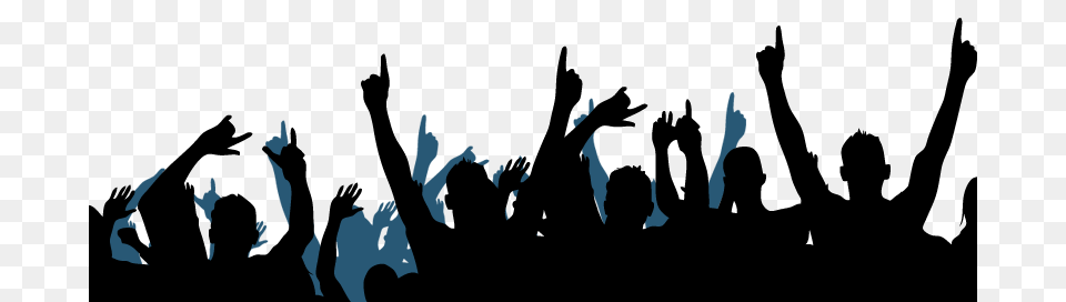 Concert Crowd Silhouette, People, Person, Audience Free Png Download
