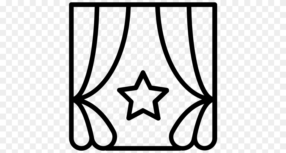 Concert Entertainment Show Show Stage Theater Icon, Star Symbol, Symbol, Home Decor Png Image