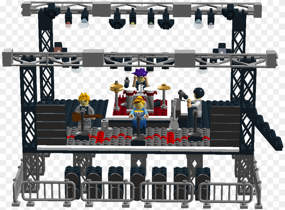Concert In The Park Lego Stage Lights, Person, Architecture, Building Png Image