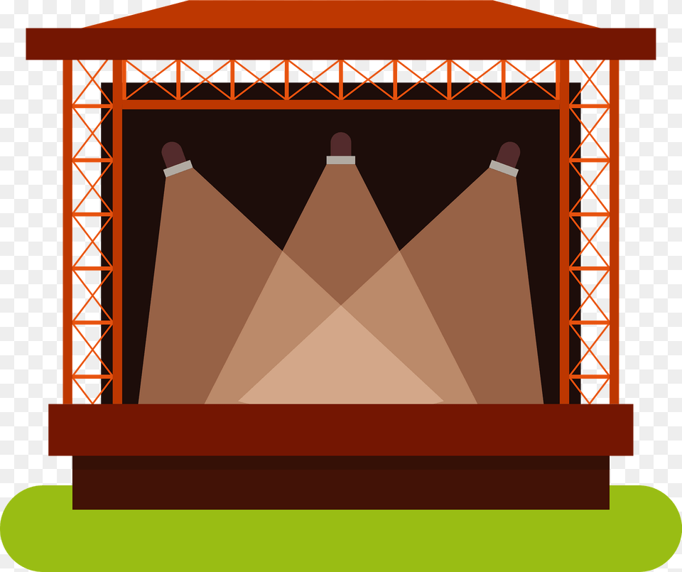 Concert Stage Clipart, Lighting, Outdoors, Architecture, Building Png Image