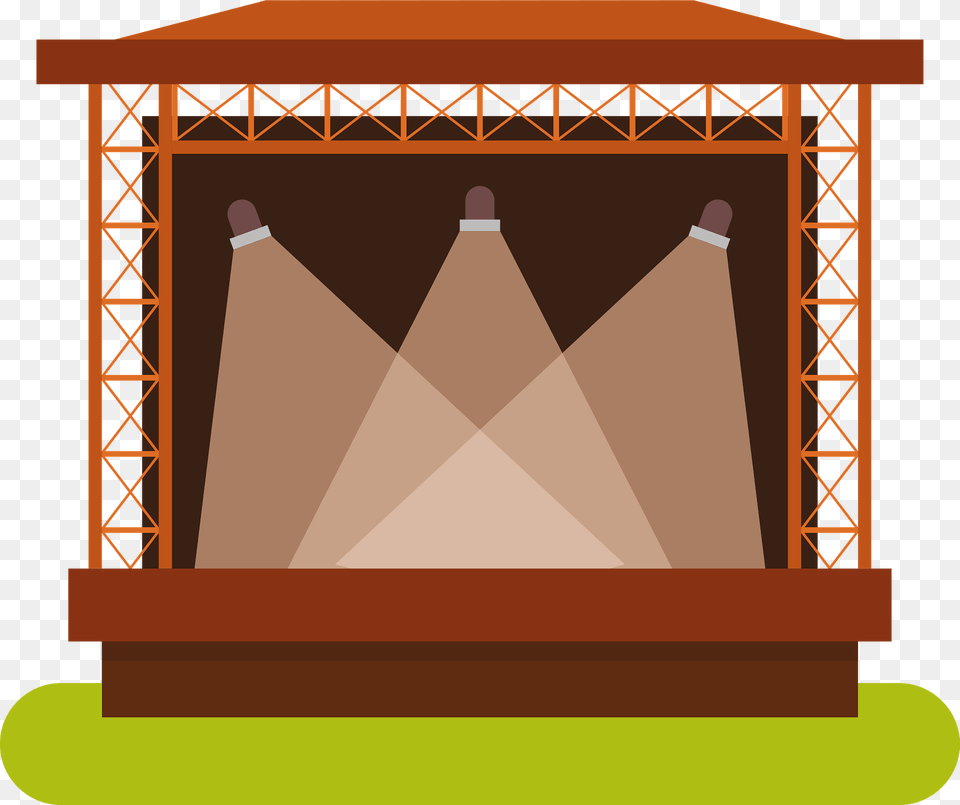 Concert Stage Clipart, Lighting, Outdoors Png