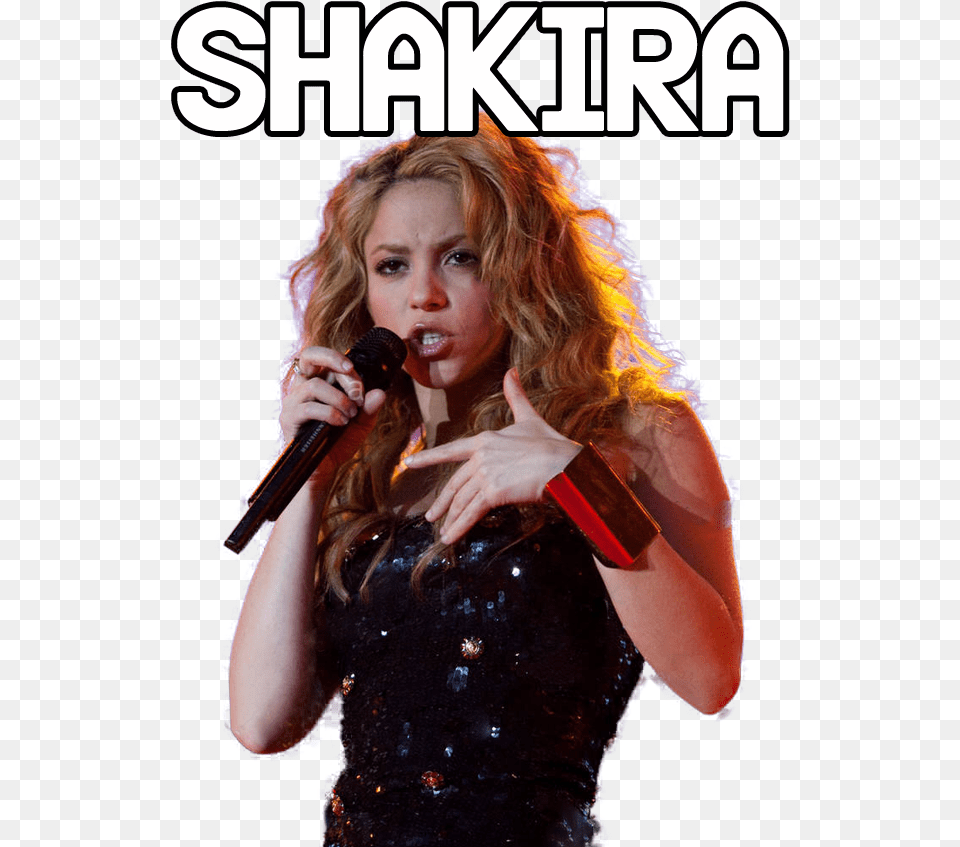 Concerti Di Shakira Shakira Singing, Solo Performance, Person, Performer, Electrical Device Png Image