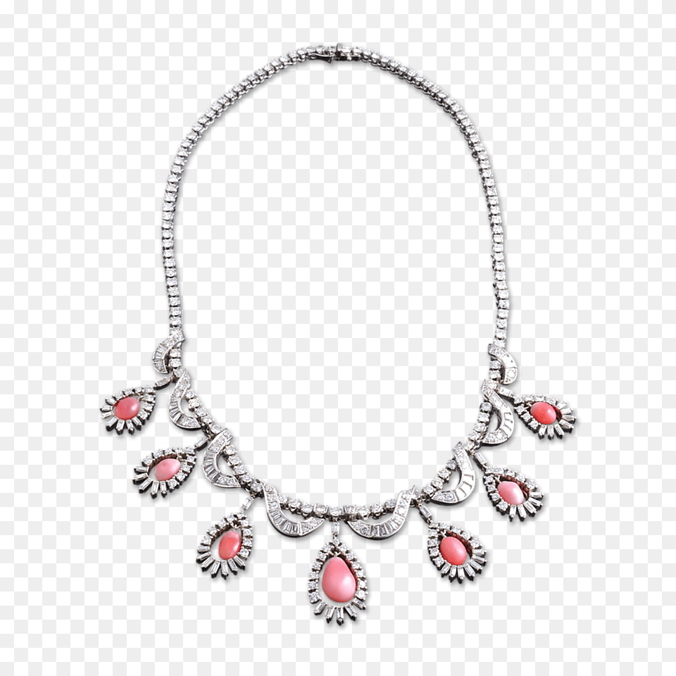Conch Pearl Diamond Necklace, Accessories, Jewelry, Earring, Gemstone Png Image