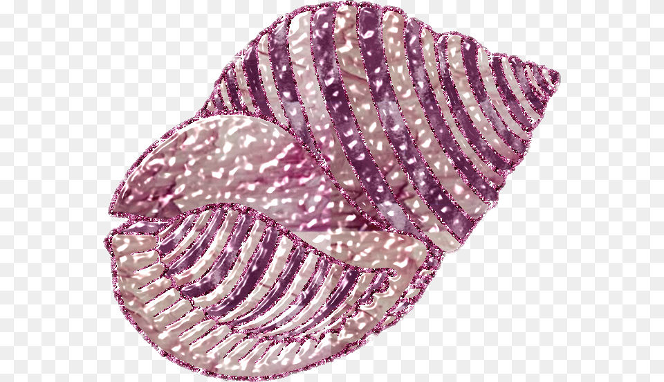 Conchshell Shell Glitter Ocean Seashell Sea Shell Glitter Transparent, Clothing, Hat, Accessories, Jewelry Free Png