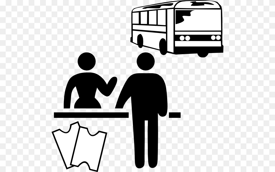 Concierge Hotel Computer Icons Clip Art Bus Cartoon Black And White, Stencil, Adult, Man, Male Png Image