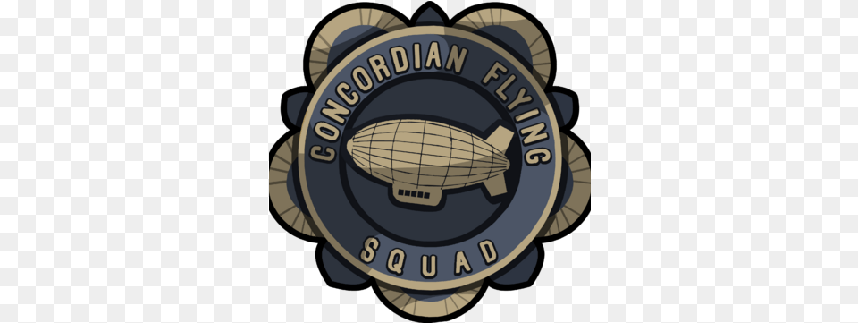 Concordian Flying Squad Blimp, Logo, Badge, Symbol, Vehicle Png