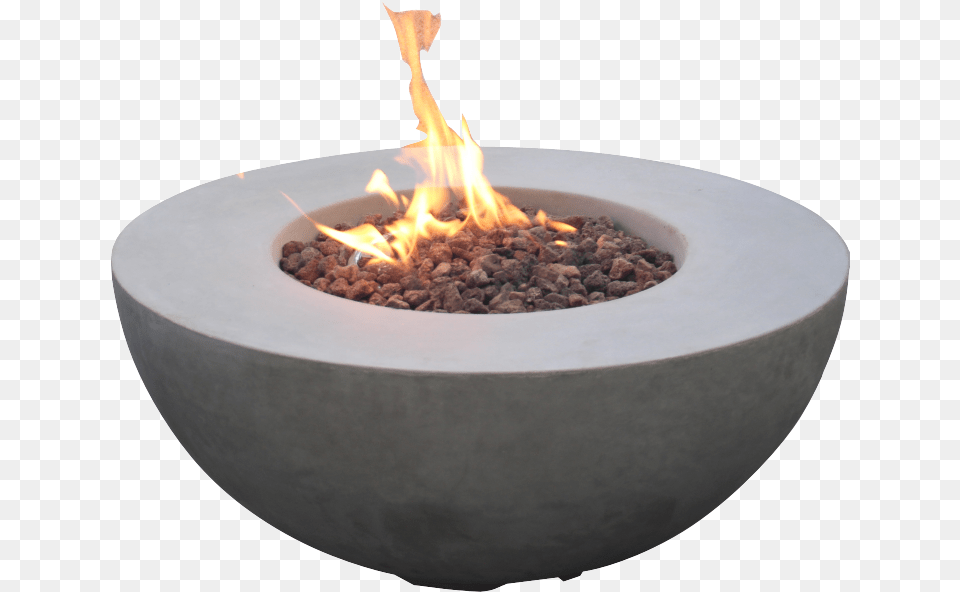 Concrete Bowl Fire Pit Modern Fire Pit, Flame, Hot Tub, Tub Png
