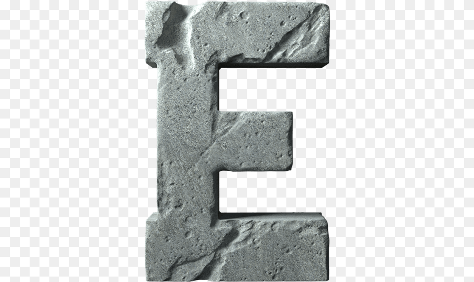 Concrete Letter Font, Brick, Rock Free Png