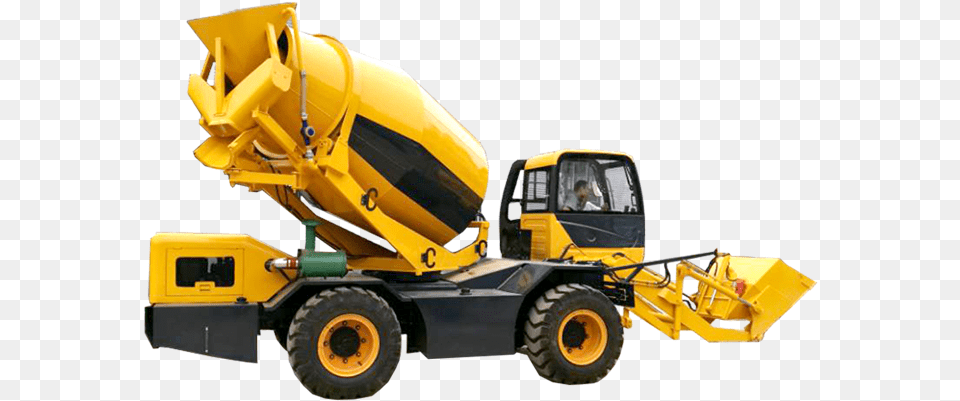 Concrete Mixer Truck, Bulldozer, Machine, Wheel, Person Free Png