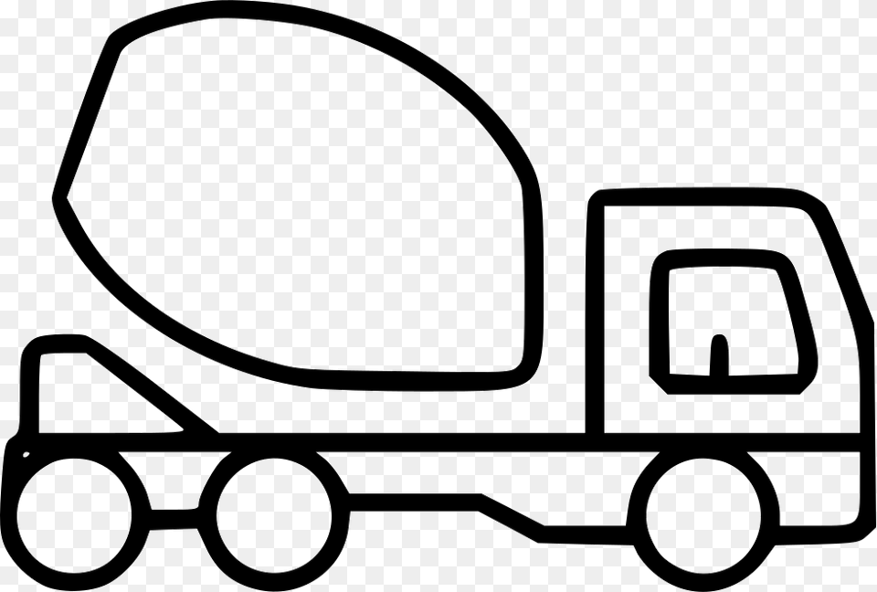 Concrete Mixer Truck Heavy Machinery Construction Icon, Device, Grass, Lawn, Lawn Mower Free Png