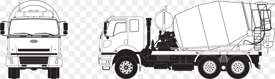 Concrete Mixer Truck Transport Mixer Graphic Hq Drogi Komunikacyjne Na Budowie, Trailer Truck, Transportation, Vehicle, Machine Free Png Download