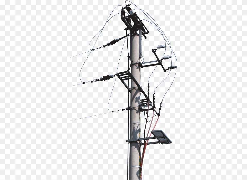 Concrete Poles And Construction Of The Electric Pole, Utility Pole, Cable Png Image