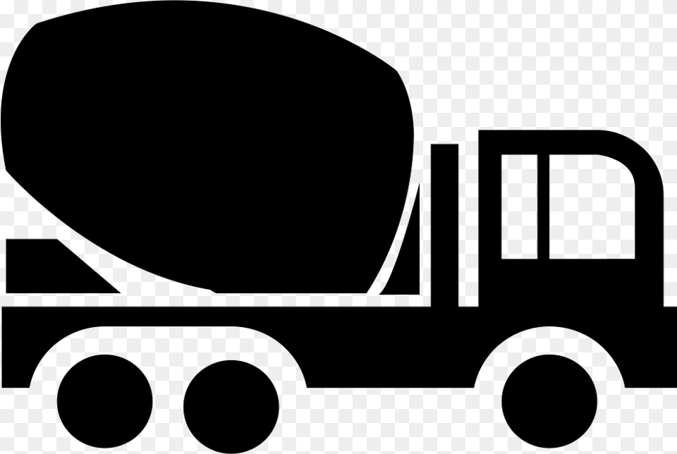 Concrete Truck Ready Mix Truck Icon, Stencil, Device, Grass, Lawn Free Transparent Png