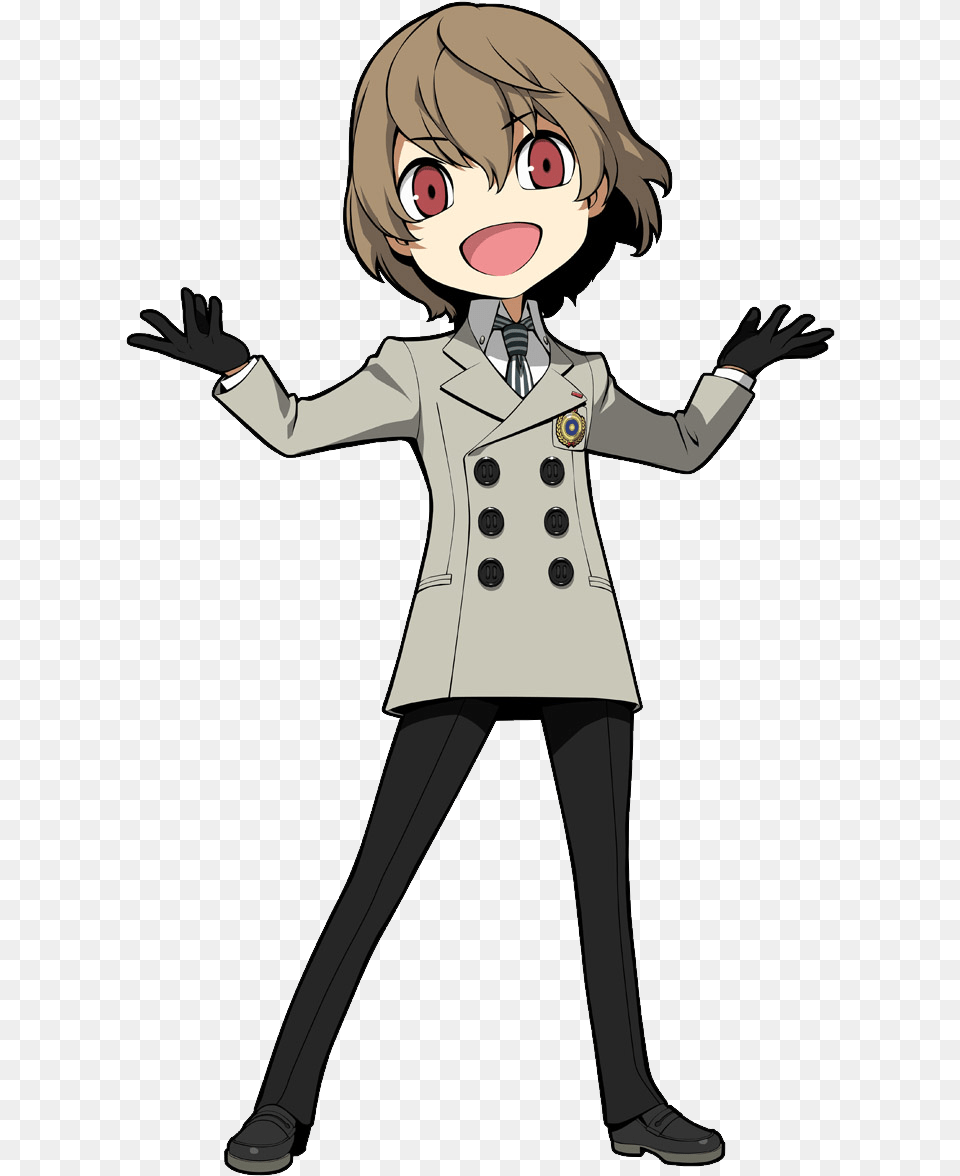 Condense Icon Goro Akechi Persona, Book, Clothing, Coat, Comics Free Png Download