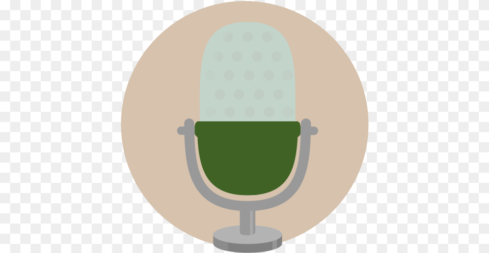 Condenser Mic Microphone Vintage Icon Circle, Electrical Device Png