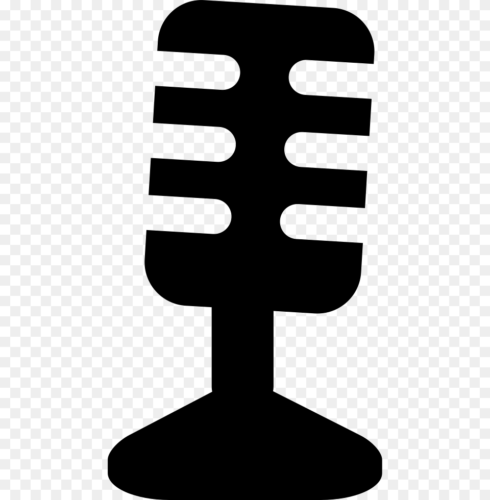 Condenser Microphone With Small Stand Condenser Mic Icon, Electrical Device, Cross, Symbol Png Image