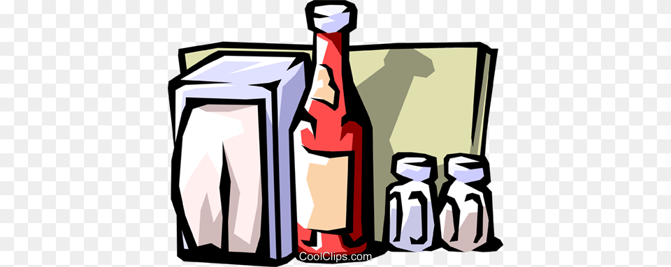 Condiments With Napkins Restaurants Royalty Free Vector Clip Art, Bottle, Cross, Person, Symbol Png