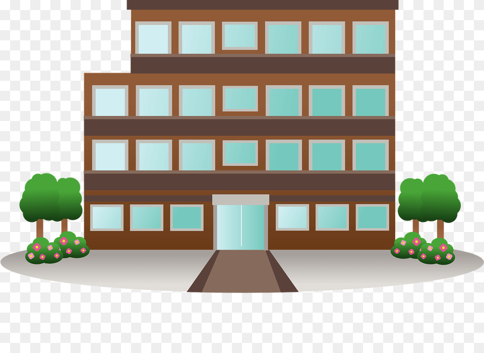 Condominium Building Clipart, Architecture, City, Condo, Housing Png Image