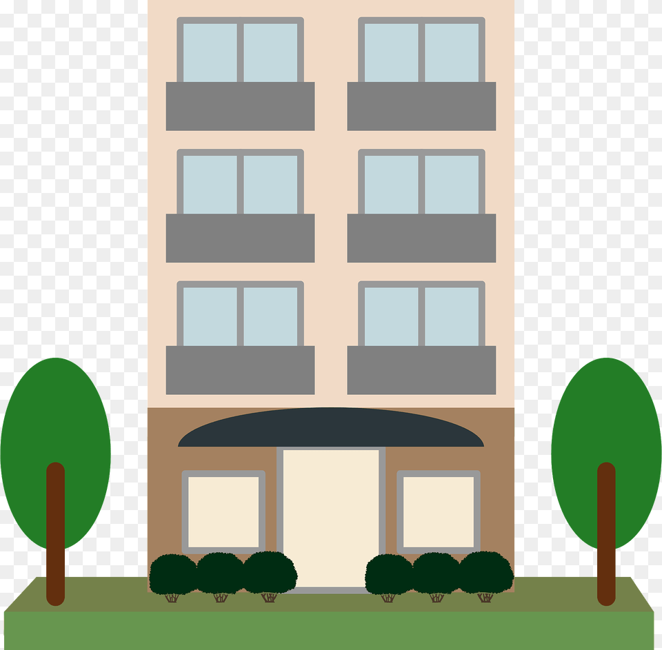 Condominium Building Clipart, Architecture, Office Building, Neighborhood, Housing Free Png
