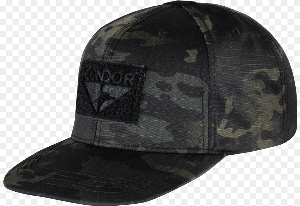 Condor Flat Bill Snapback Hat With Multicam Black Tarp Multicam Black, Baseball Cap, Cap, Clothing, Helmet Free Png Download