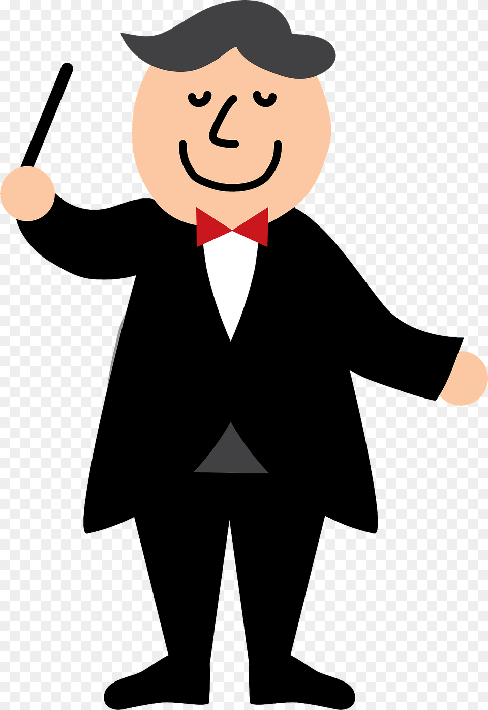 Conductor Of Music Clipart, Clothing, Formal Wear, Suit, Magician Free Transparent Png