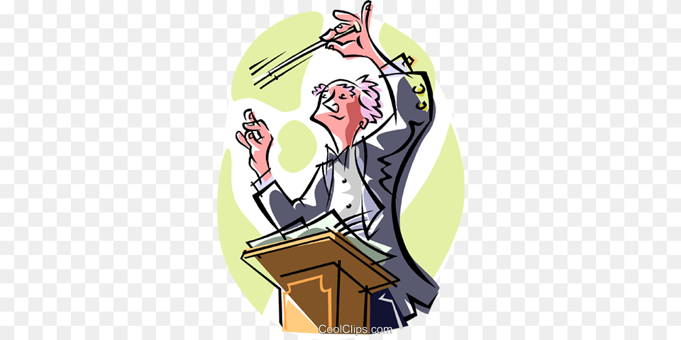 Conductor Royalty Vector Clip Art Illustration, Crowd, Person, People, Audience Free Png Download