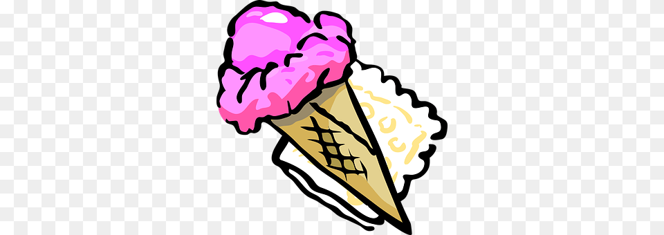Cone Cream, Dessert, Food, Ice Cream Free Png Download