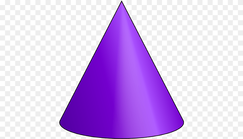 Cone 3 D Shape 3d Shapes Of Cone, Triangle, Lighting Free Png