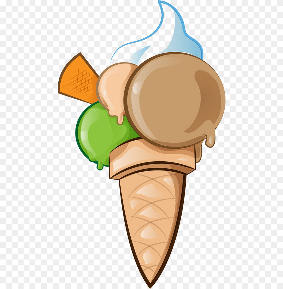 Cone Cartoon Ice Cream Thumbs Up, Dessert, Food, Ice Cream, Soft Serve Ice Cream Free Png Download