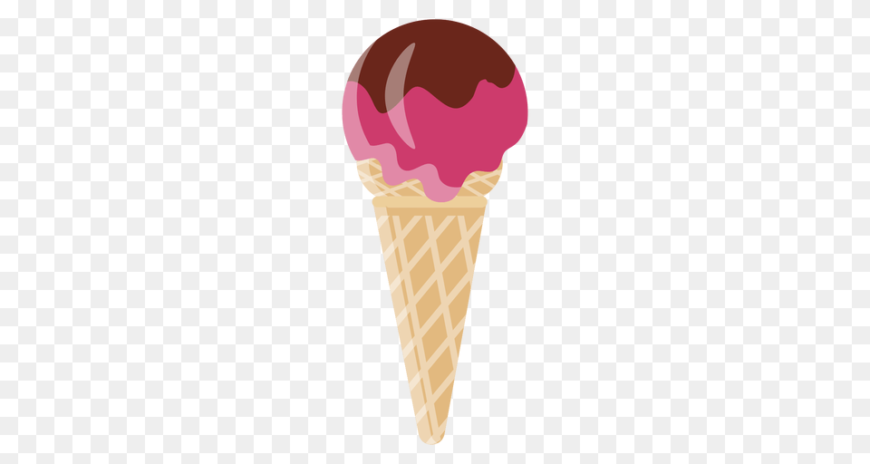 Cone Cherry Chocolate Ice Cream, Dessert, Food, Ice Cream, Person Png