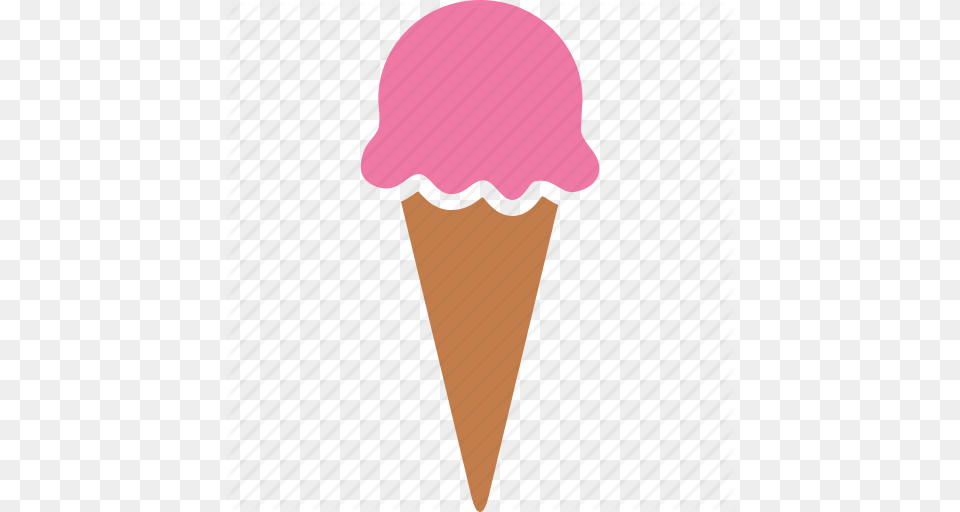 Cone Cream Dessert Gelato Ice Icecream Scoop Icon, Food, Ice Cream Png Image