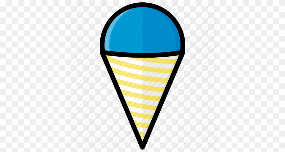Cone Food Ice Snow Snow Cone Sweet Icon Png