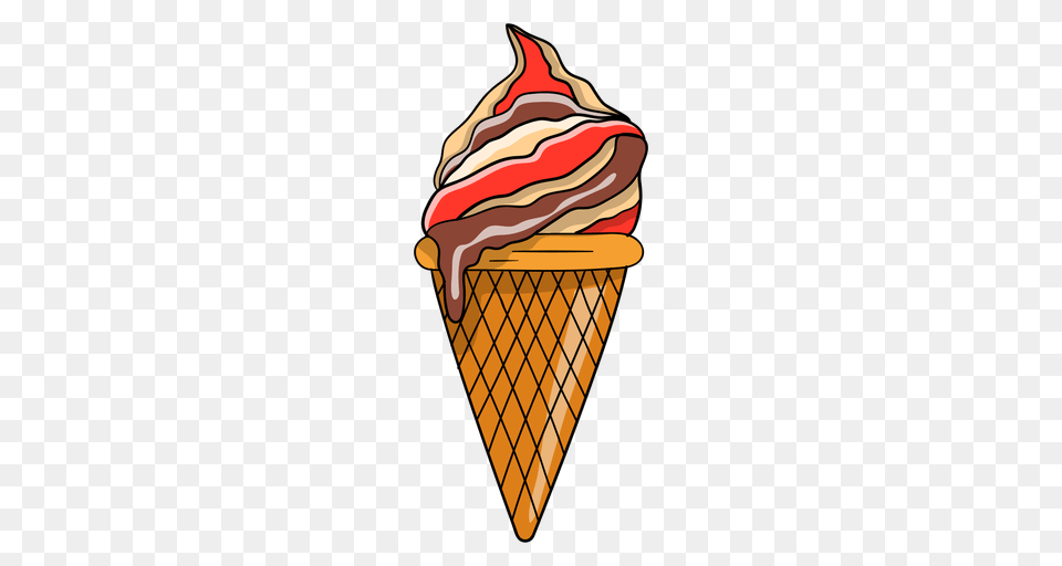 Cone Ice Cream Cartoon, Dessert, Food, Ice Cream, Soft Serve Ice Cream Free Transparent Png
