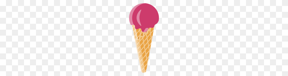Cone Ice Cream Flat Icon, Dessert, Food, Ice Cream, Smoke Pipe Free Png Download