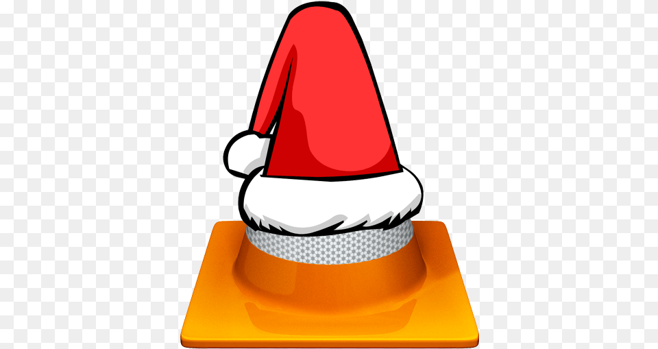 Cone Pierno Santa Hat Vlc Media Player, Device, Grass, Lawn, Lawn Mower Png Image