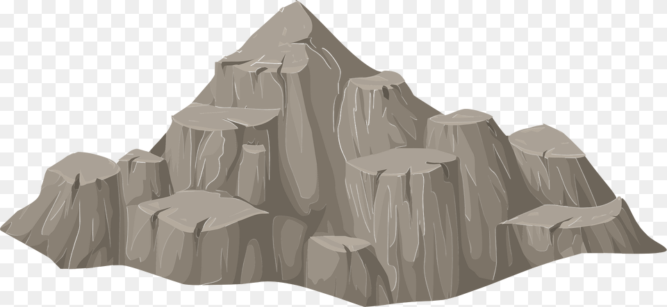 Cone Top Rock Clipart, Mountain, Mountain Range, Nature, Outdoors Png Image