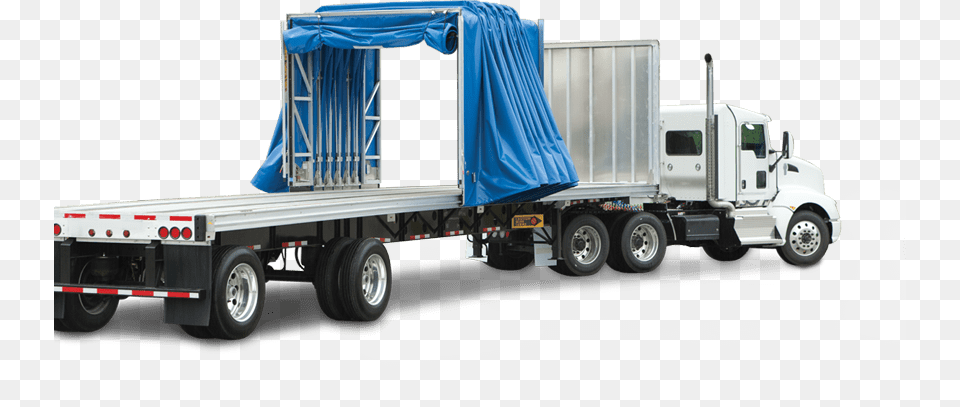 Conestoga Flatbed Trailer, Trailer Truck, Transportation, Truck, Vehicle Png Image