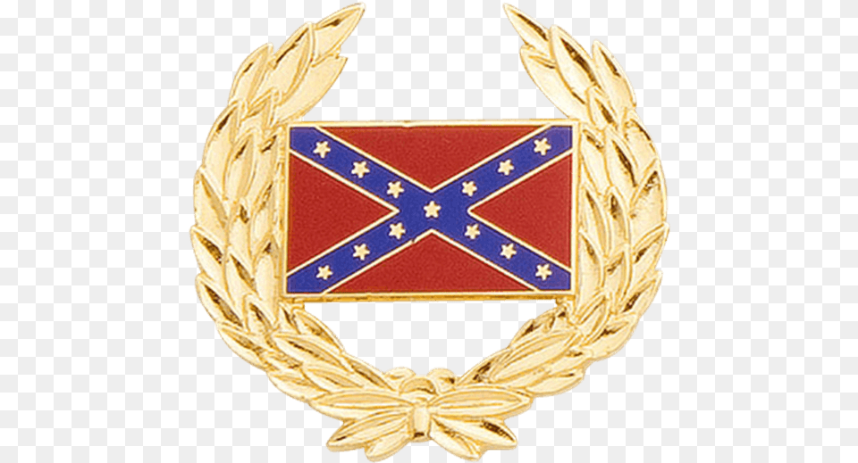 Confederate Flag, Badge, Logo, Symbol, Gold Png