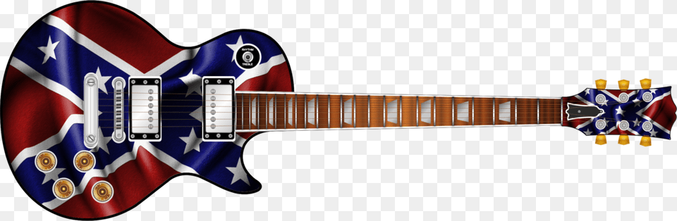 Confederate Flag Guitar Wrap Skin Rebel Flag, Electric Guitar, Musical Instrument Free Transparent Png