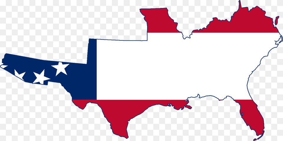 Confederate States Flag Map, Logo Free Transparent Png